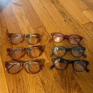 Six pairs of +1.50 readers